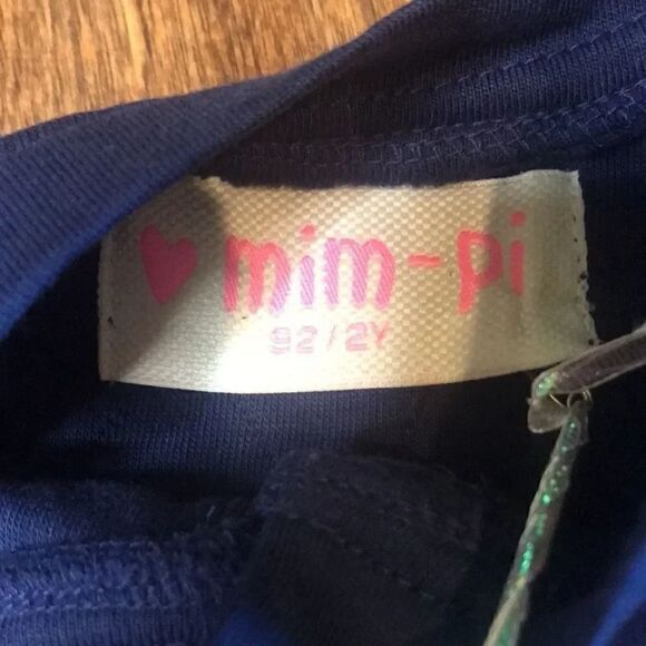 Mim-Pi blue quilted Frenchie coat, size 2T - Picture 6 of 8